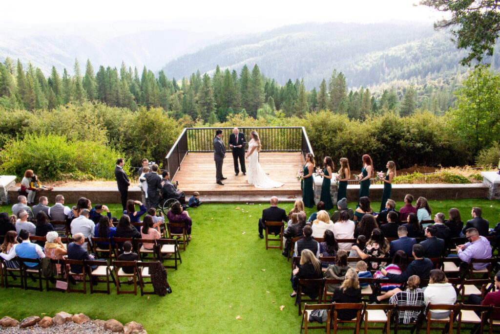 Mountain wedding in Foresthill, California.